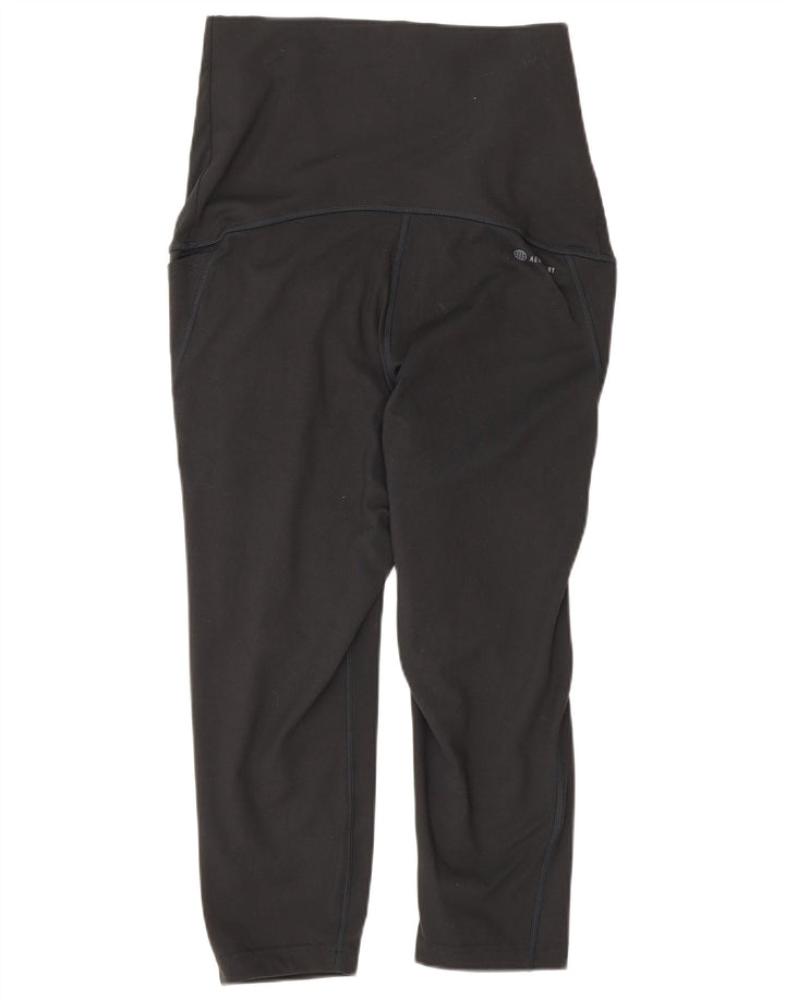 Adidas Legging capri de maternité pour femme UK 12/14 Noir moyen Polyester