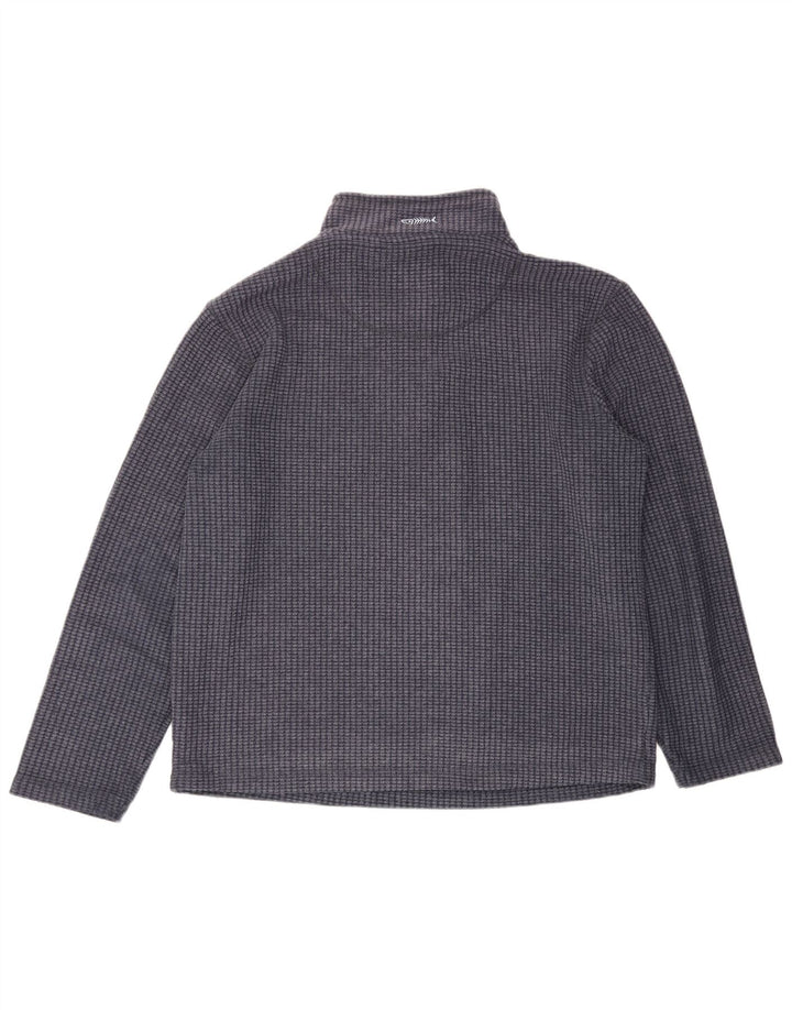 Weird Fish Pull polaire à col zippé pour homme Grand bleu marine Polyester