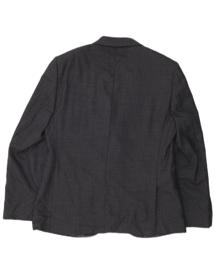 MARKS & SPENCER Veste Blazer 2 Boutons Homme IT 52 XL Bleu Marine Laine