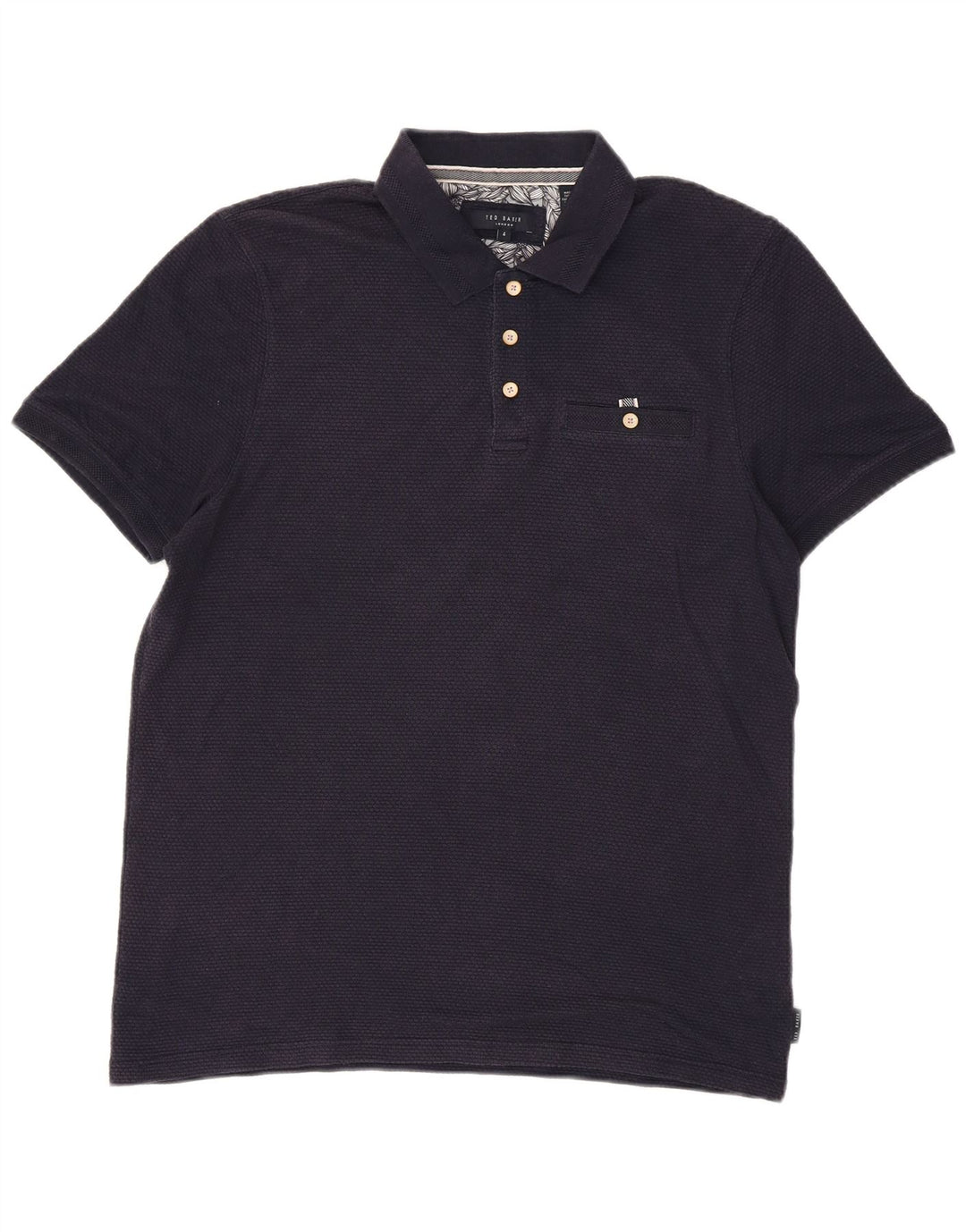Ted Baker Polo Homme Taille 4 Large Bleu Marine Modal