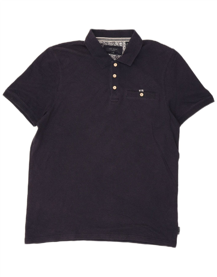 Ted Baker Polo Homme Taille 4 Large Bleu Marine Modal