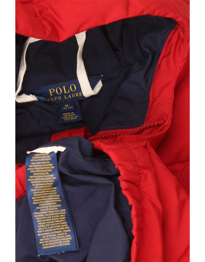 Polo Ralph Lauren Veste matelassée à capuche pour garçon 10-11 ans Rouge moyen