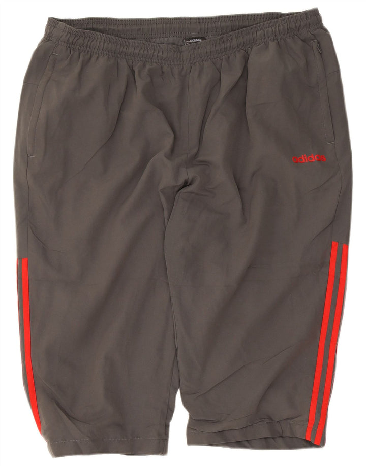 Adidas Short de sport pour homme 2XL Gris Polyester