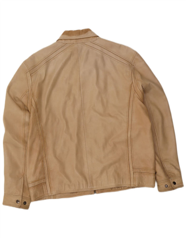 A.W.Dunmore Veste en cuir pour homme UK 40 Large Beige