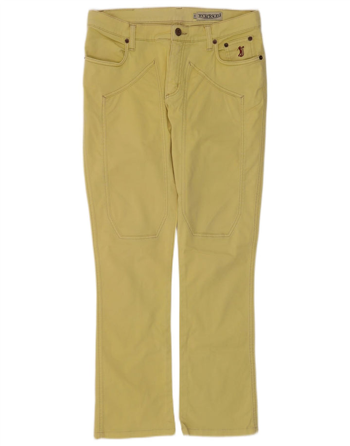 Jeckerson Jean Bootcut Femme W29 L28 Jaune Coton