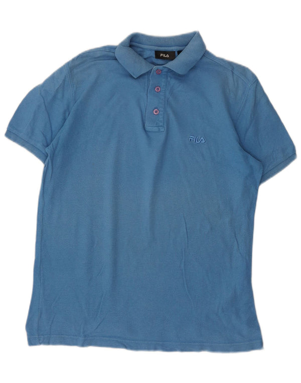 Fila Polo Homme Petit Bleu Coton