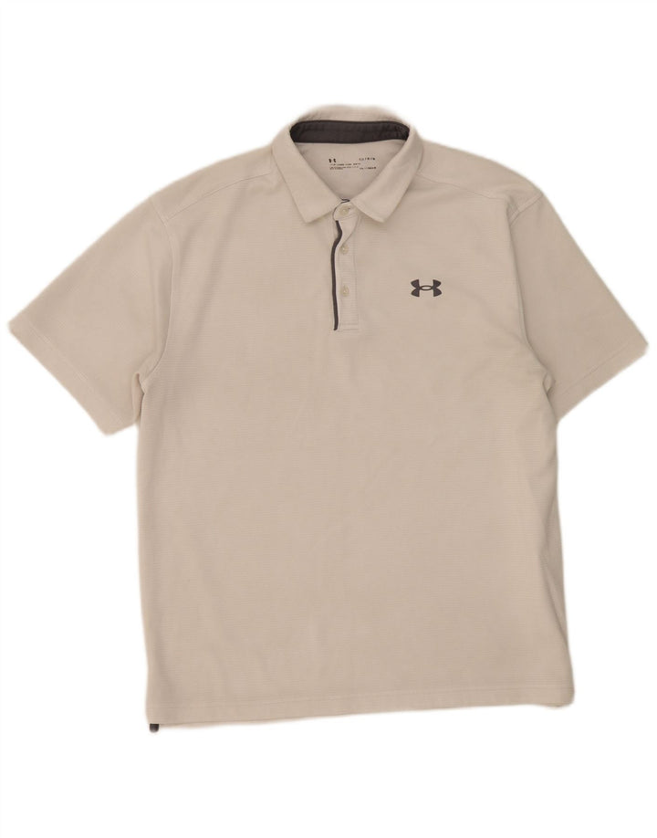 Under Armour Polo Homme Grand Blanc Polyester Sports