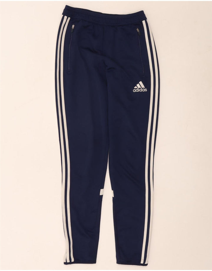 Adidas Pantalon de survêtement Climacool XS Bleu marine en polyester color block pour homme