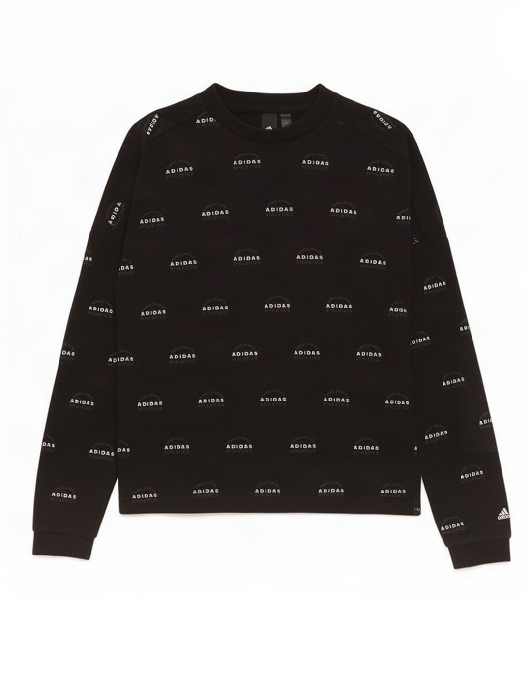 Adidas Sweat-shirt graphique pour homme Petit coton noir