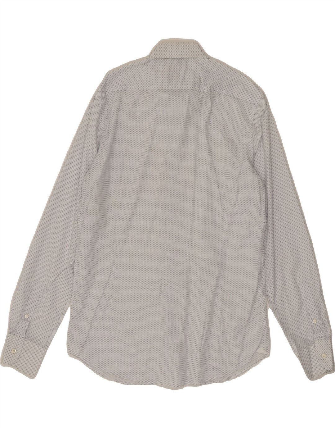 MASSIMO DUTTI Mens Shirt EU 40 Medium White Spotted Vintage Massimo Dutti and Second-Hand Massimo Dutti from Messina Hembry 