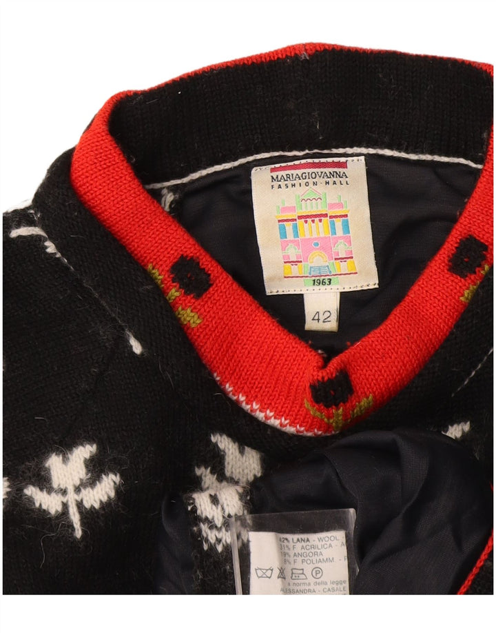 Maria Giovanna Pull col roulé pour femme IT 42 Noir moyen