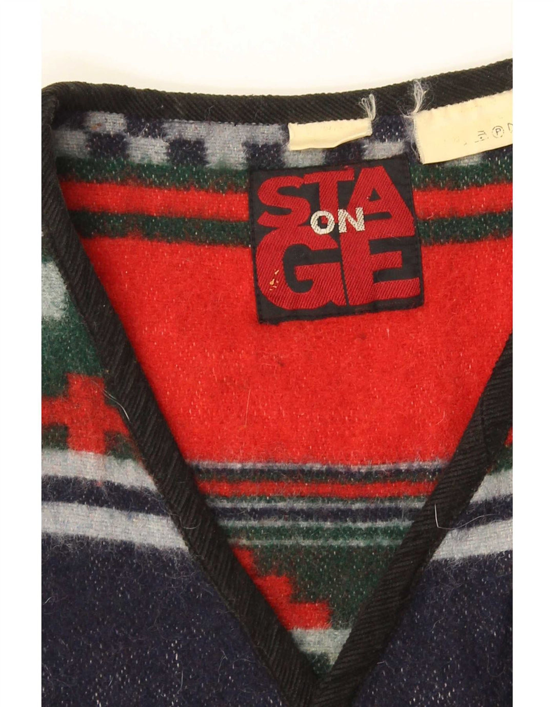 On Stage Gilet Homme Moyen Rayé Multicolore