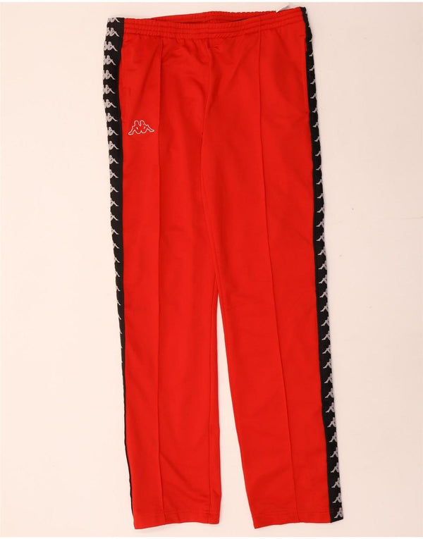 Kappa Pantalon de survêtement graphique pour femme UK 14 Large Rouge Colourblock