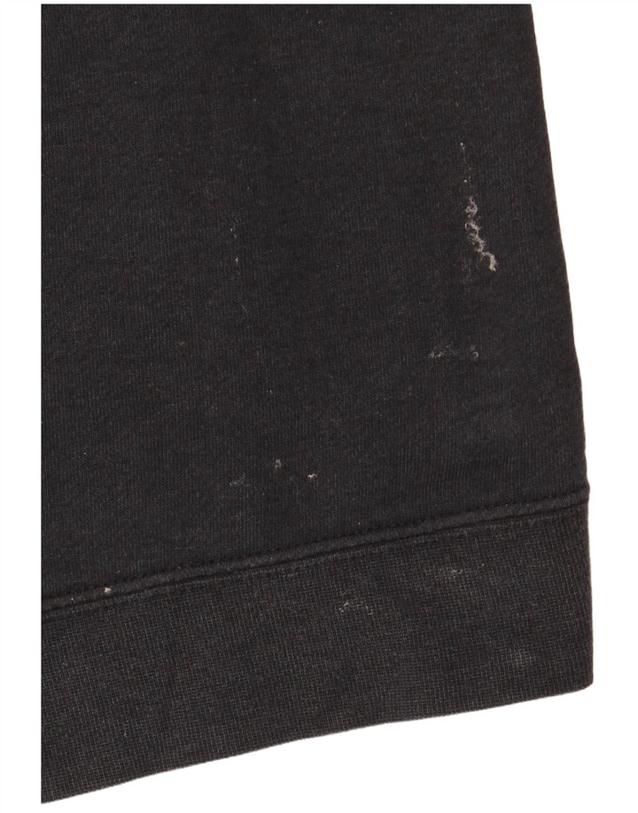 Nike Pull à capuche zippé pour homme Grand coton noir