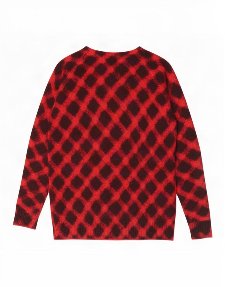 Marks & Spencer Pull à col rond pour femme UK 12 Rouge moyen