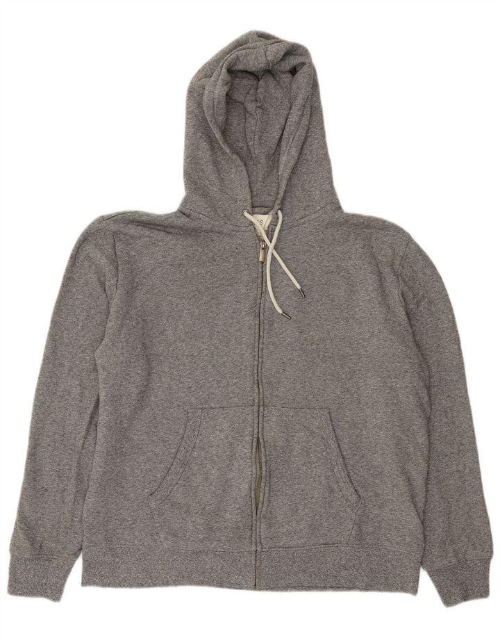 Marks & Spencer Pull à capuche zippé pour homme XL Gris Coton