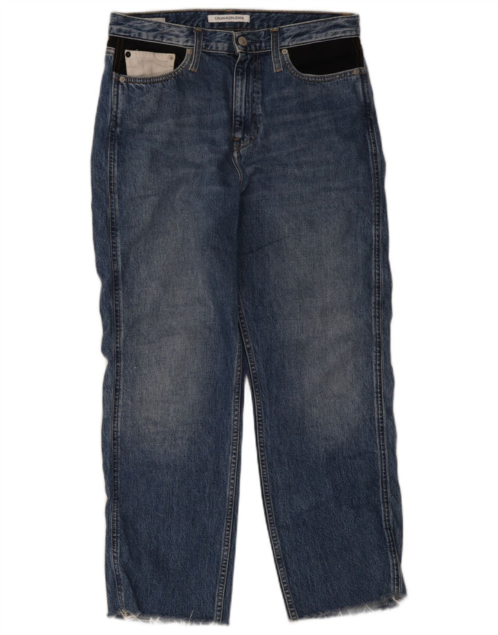Calvin Klein Jean droit femme W30 L26 bleu coton