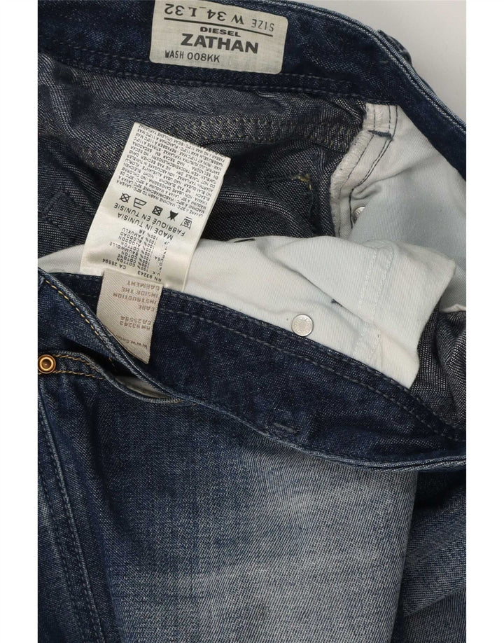 Diesel Jean Bootcut Zathan Regular Homme W34 L32 Bleu Coton