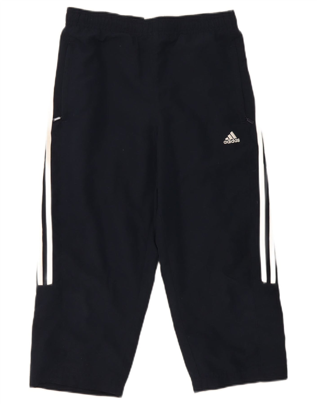 Adidas Pantalon de survêtement Capri pour femme UK 10 Small Bleu marine Polyester