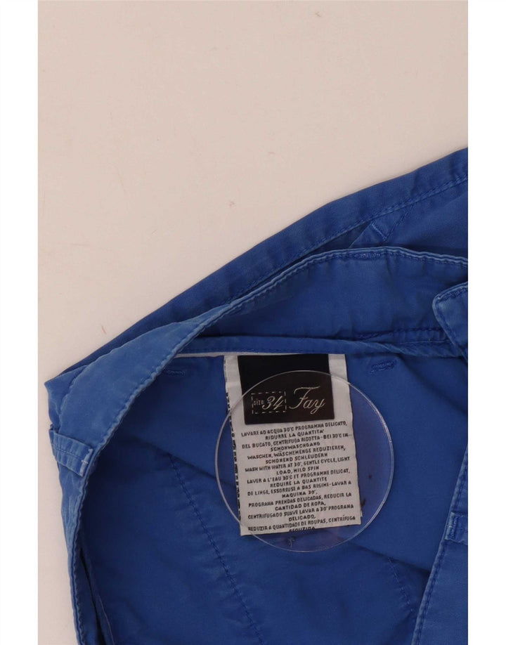 Fay Short Chino Homme W34 Grand Bleu Coton