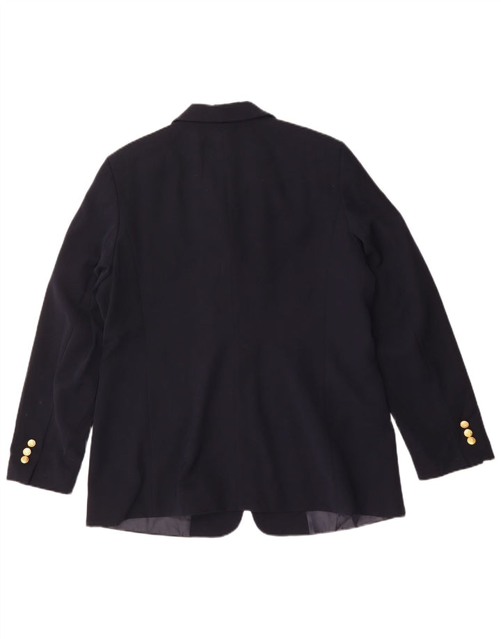 L.L.Bean Veste blazer coupe régulière pour femme US 14 XL Bleu marine Polyester