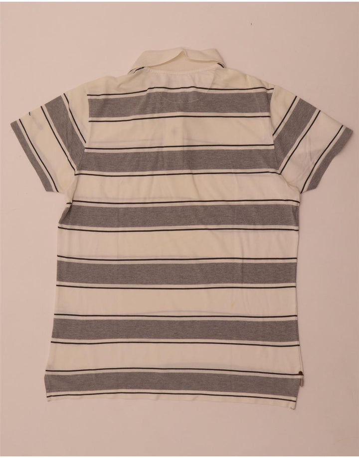 Champion Polo Homme XL Blanc Rayé Coton