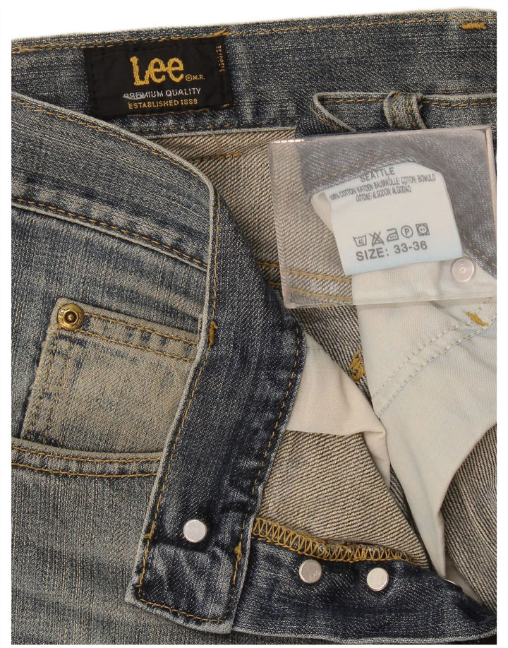 Lee Jean droit Seattle femme W33 L32 bleu coton
