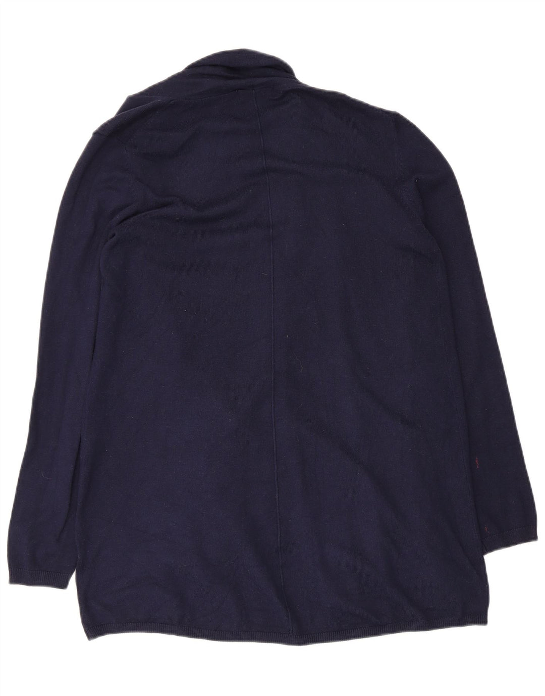 Zara Womens Open Cardigan Sweater UK 12 Bleu Marine Moyen