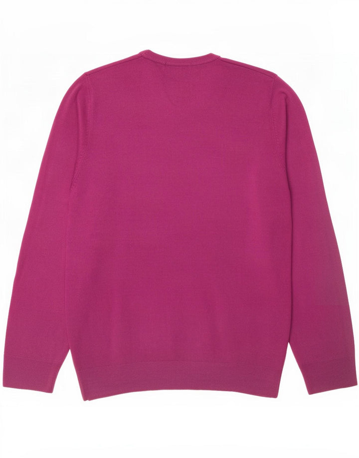 Marks & Spencer Pull col V pour homme Petit Acrylique Marron