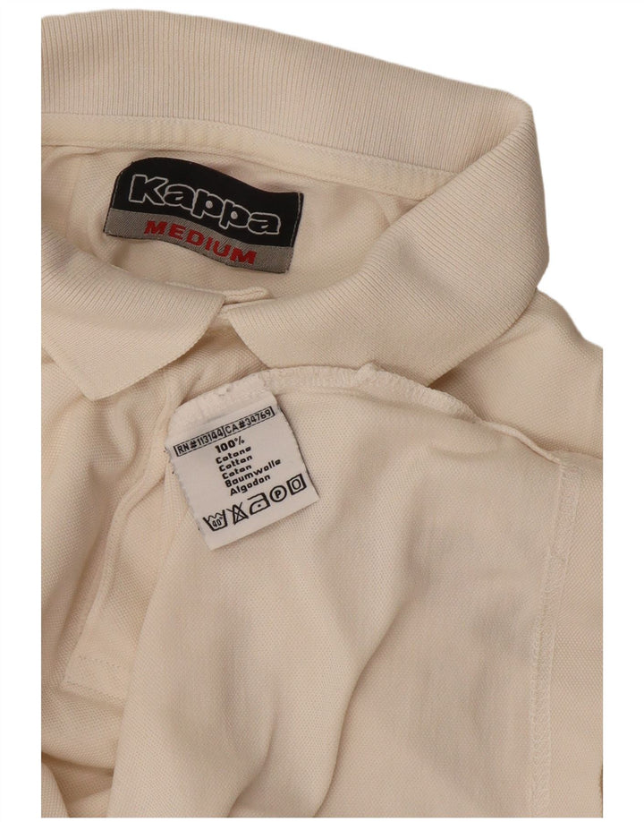 Kappa Polo Homme Blanc Cassé Moyen Coton