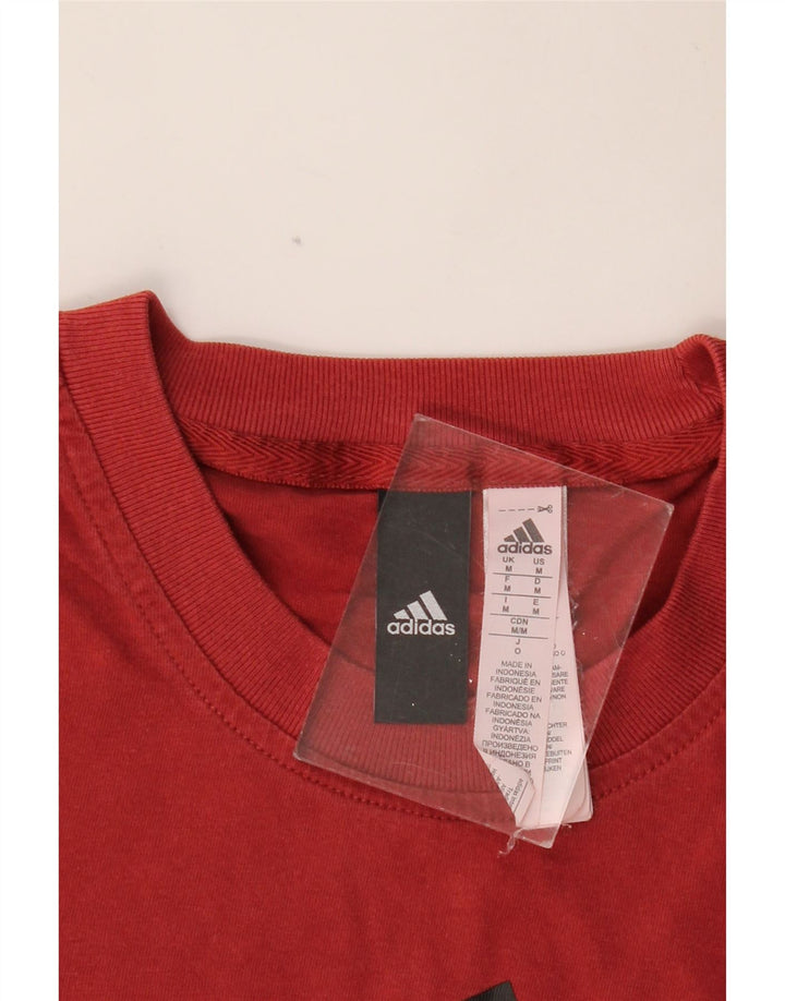 ADIDAS T-Shirt Graphique Homme Rouge Moyen