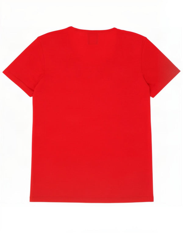 Zara Homme Graphic T-Shirt Top Rouge Moyen