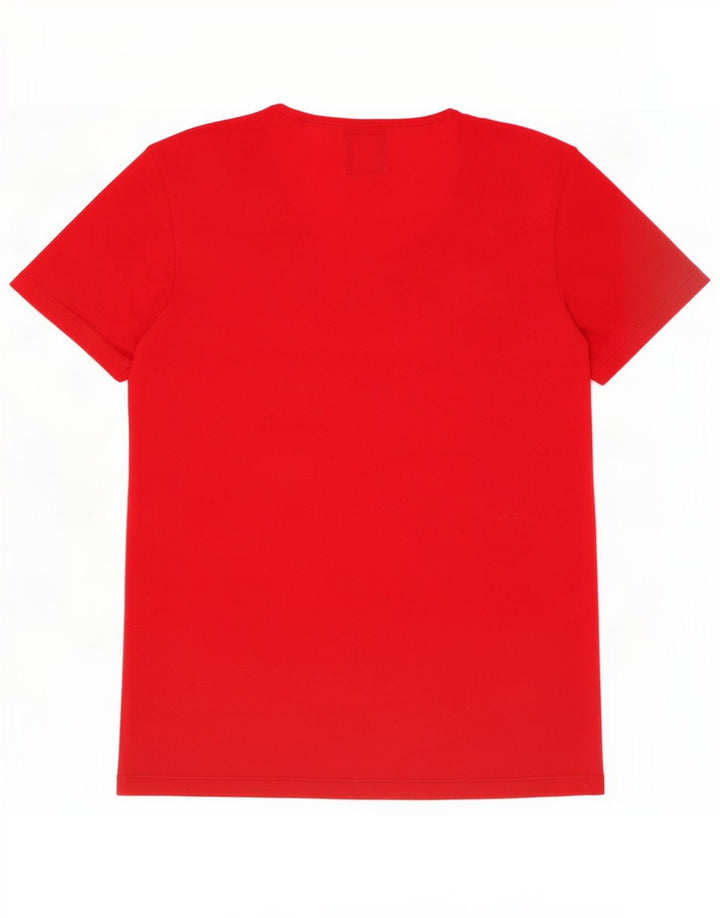Zara Homme Graphic T-Shirt Top Rouge Moyen