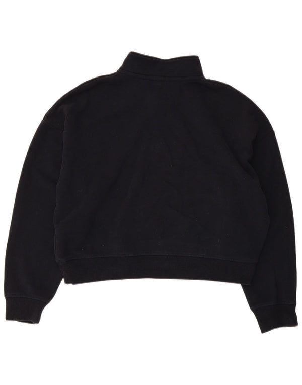 Superdry Sweat-shirt court surdimensionné pour femme UK 16 Large Bleu marine
