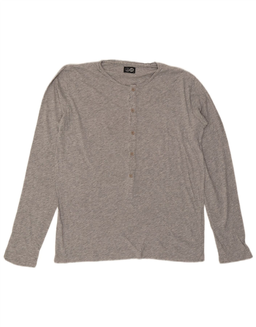 CHEAP MONDAY Top Homme Manches Longues Gris Moyen Moucheté