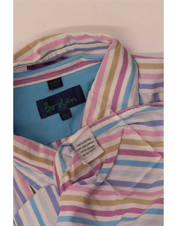 Chemise homme Boden taille 17 1/2 XL coton rayé multicolore