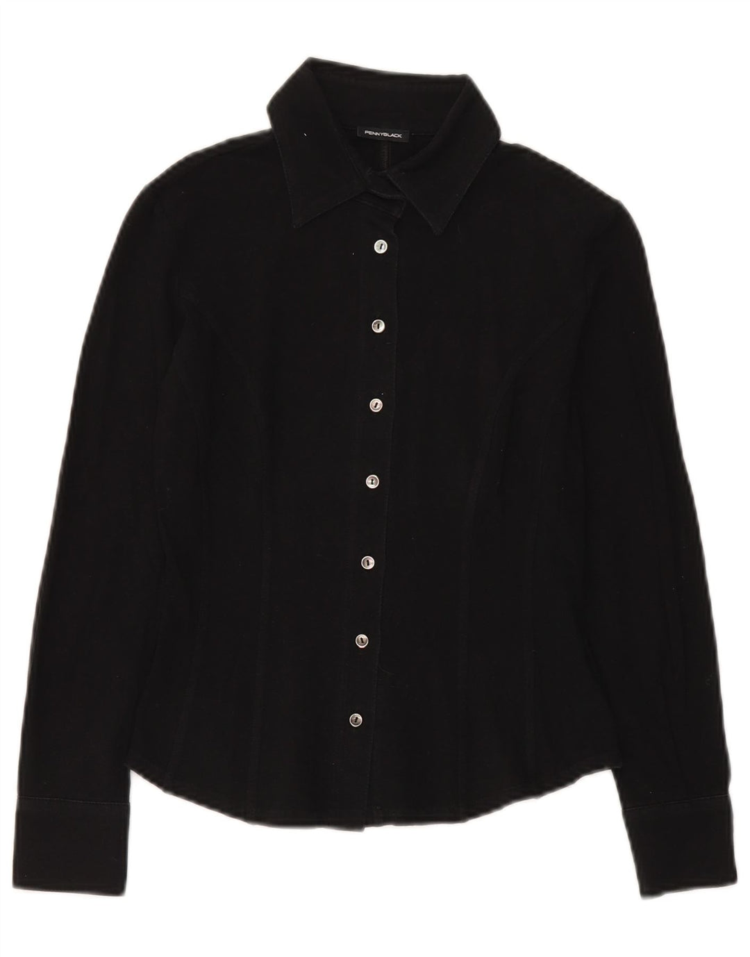 Penny Black Chemise Femme UK 10 Petit Coton Noir