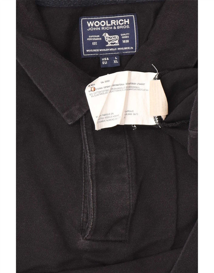 Woolrich Polo Homme Large Noir Coton