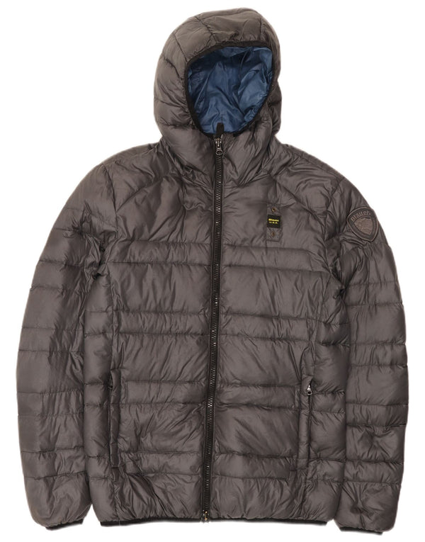 Blauer Veste matelassée à capuche pour homme UK 38 Gris moyen Polyamide