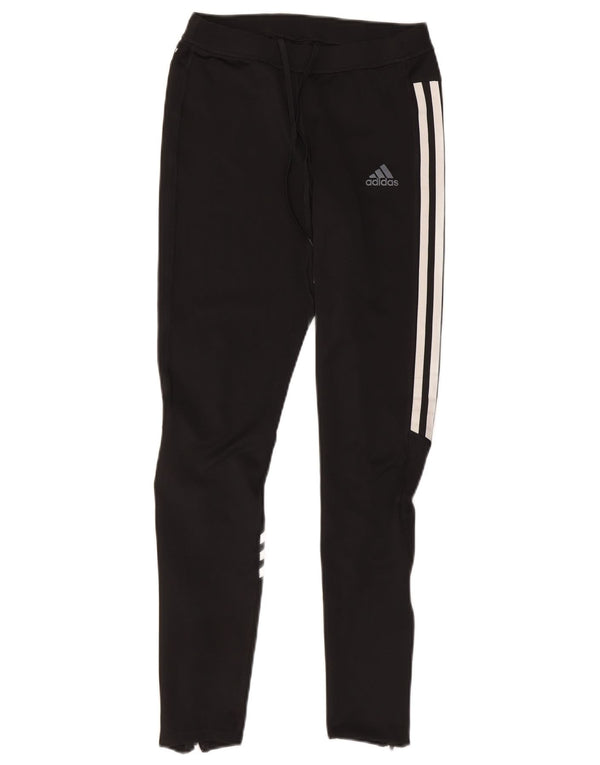 Adidas Femmes Aeroready Leggings UK 12 Moyen Noir Polyester