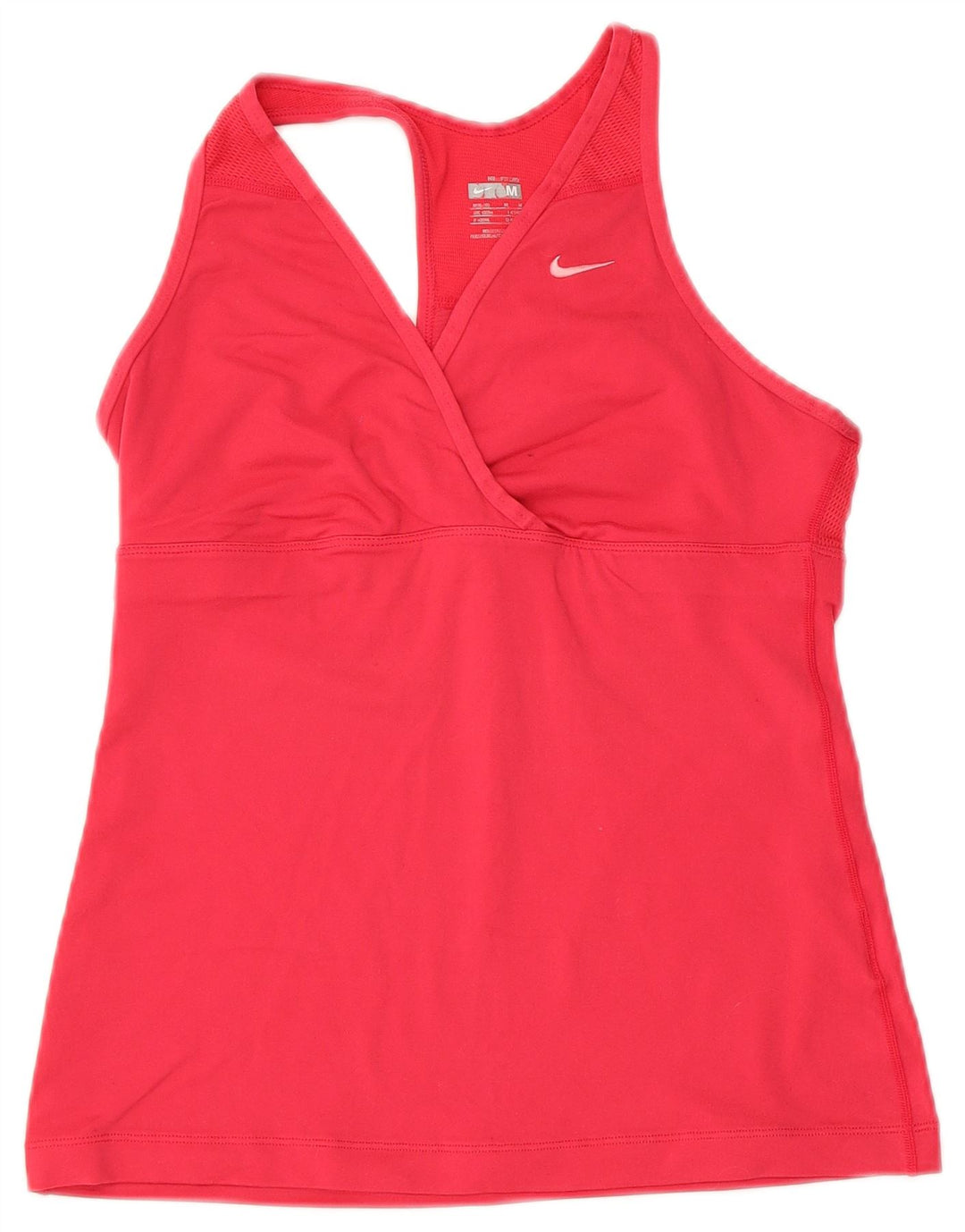 NIKE Débardeur Femme UK 12/14 Rouge Moyen
