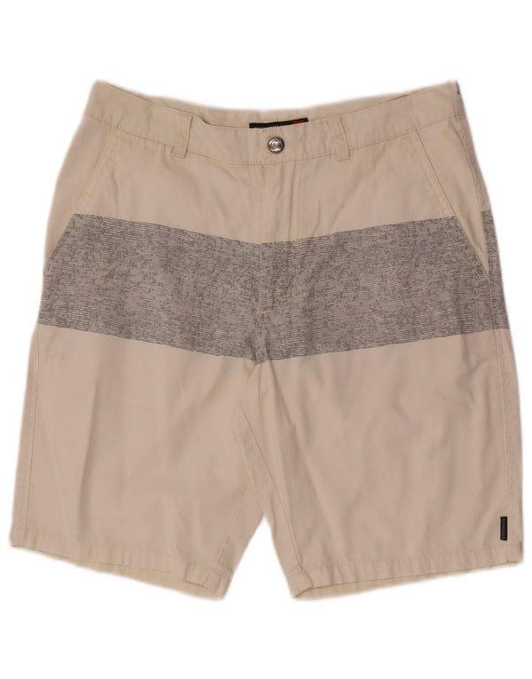 Quiksilver Short Chino Homme W28 Petit Beige Colorblock Coton