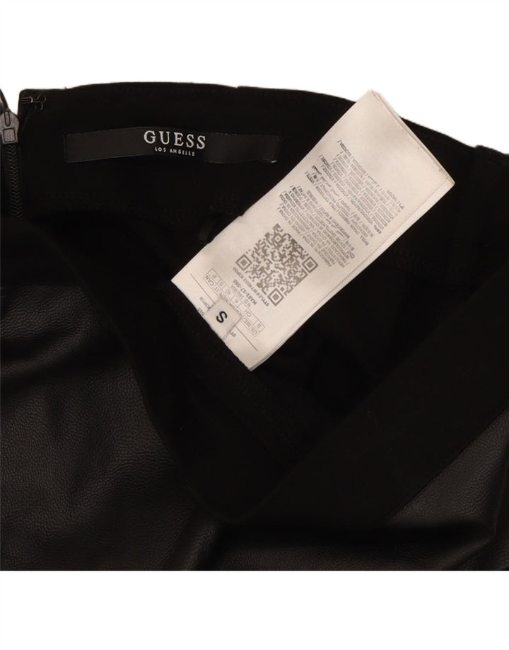 Jupe crayon GUESS Femme UK 6 XS W26 Noir Polyester
