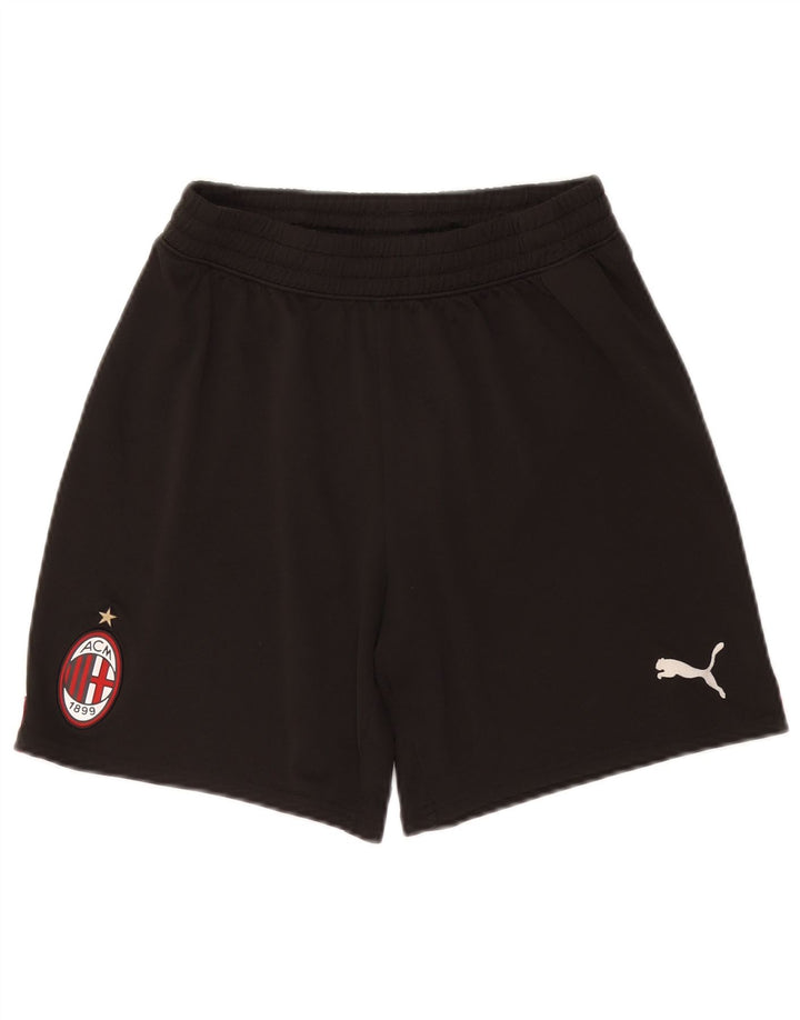 PUMA Short de sport AC Milan pour femme UK 10 Petit Noir Polyester