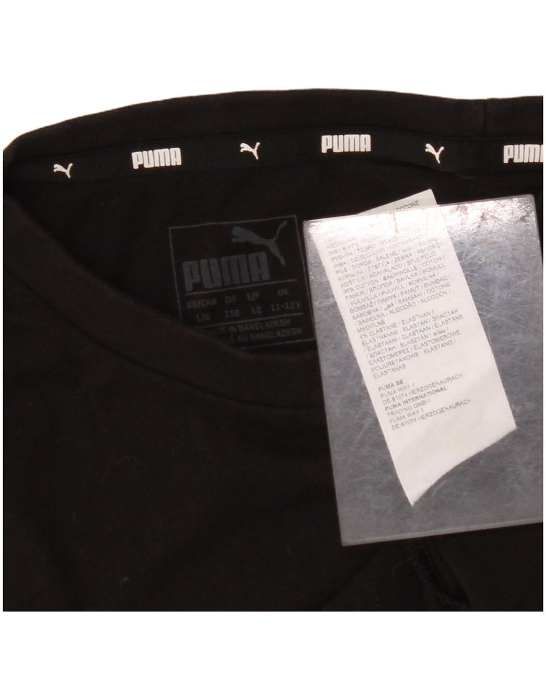 ADIDAS T-Shirt Graphique Garçon 11-12 ans Noir Coton