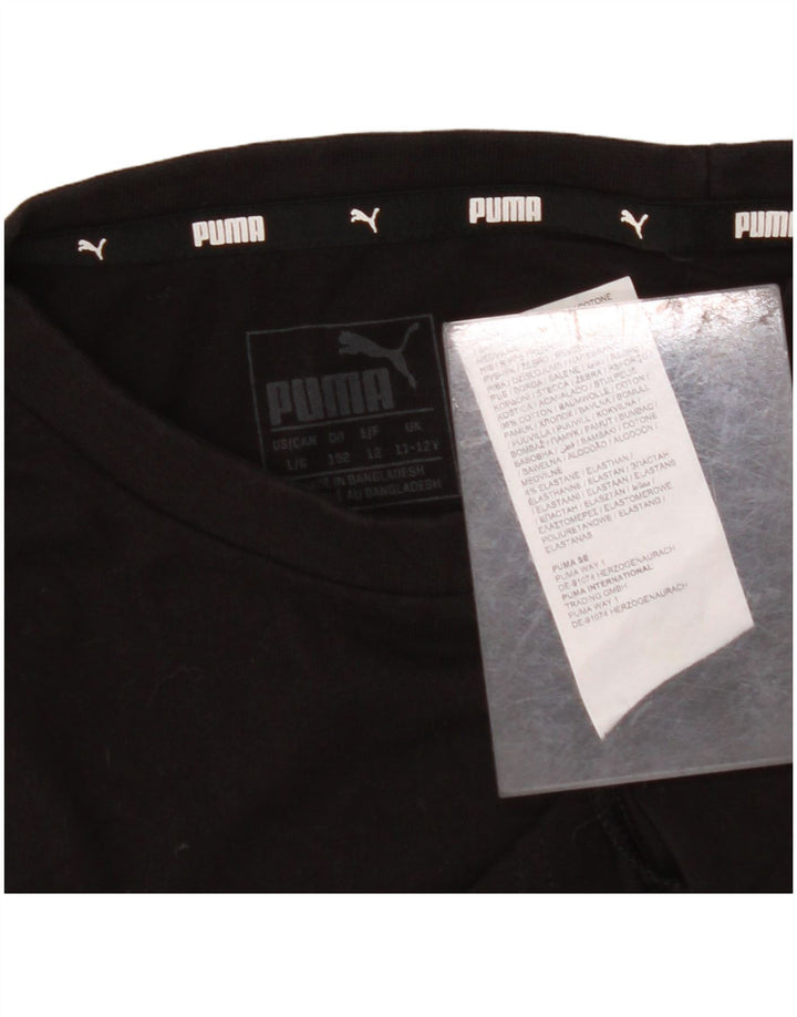 ADIDAS T-Shirt Graphique Garçon 11-12 ans Noir Coton