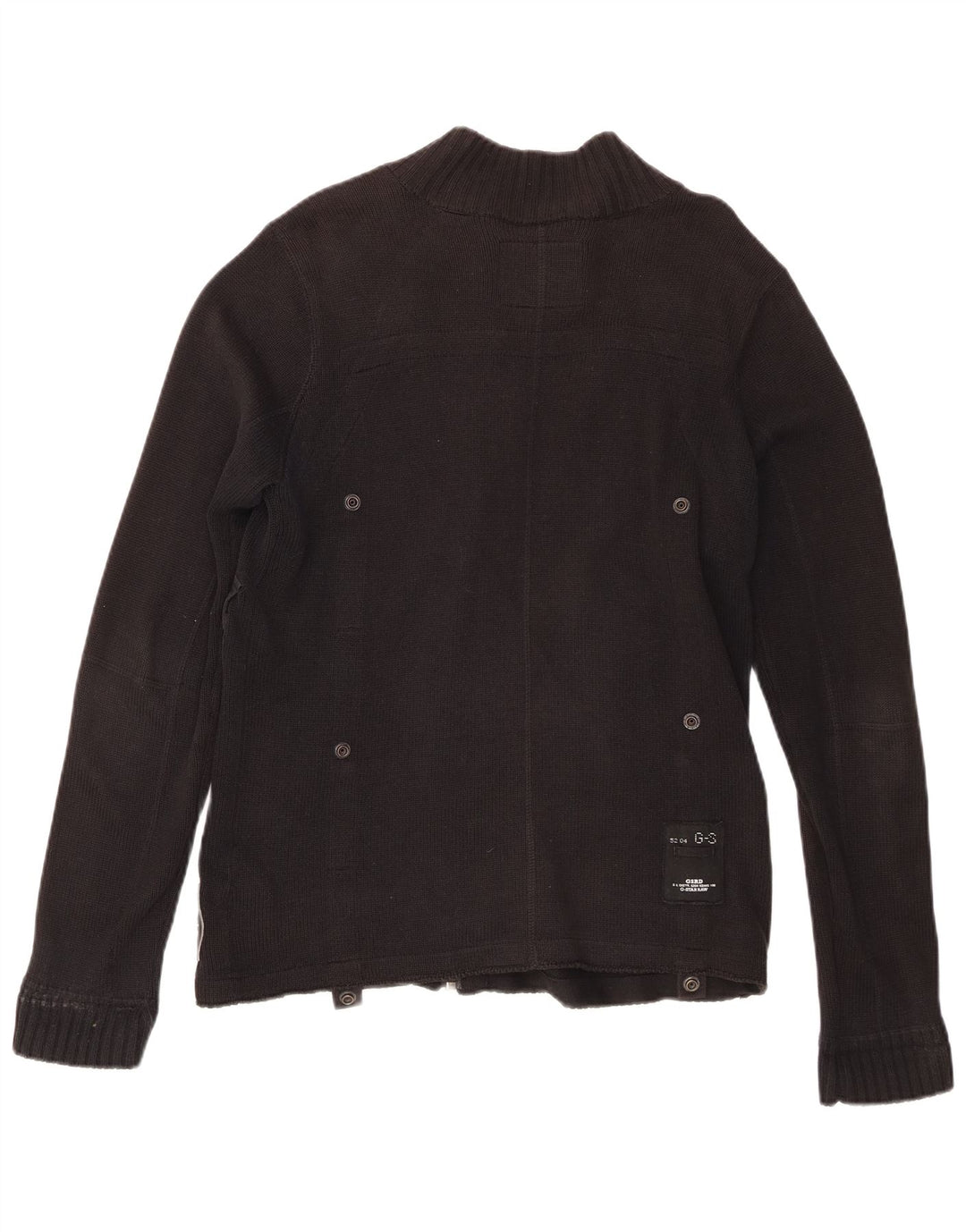 G-Star Cardigan entièrement zippé pour homme en coton noir moyen
