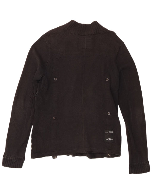 G-Star Cardigan entièrement zippé pour homme en coton noir moyen