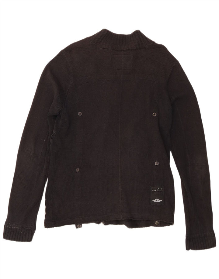 G-Star Cardigan entièrement zippé pour homme en coton noir moyen