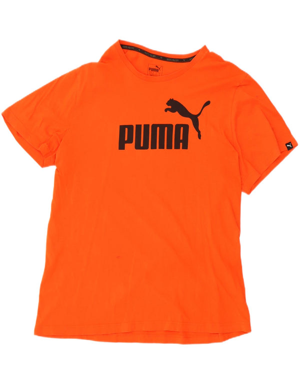 Puma T-Shirt Graphique Homme XL Orange Coton